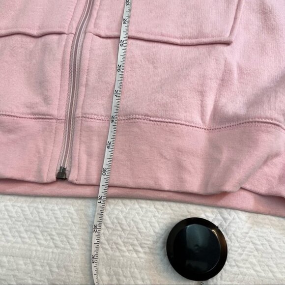 NWOT Brunette the Label Oversized Pink Embroidered Hoodie Size XS… - Picture 10 of 10